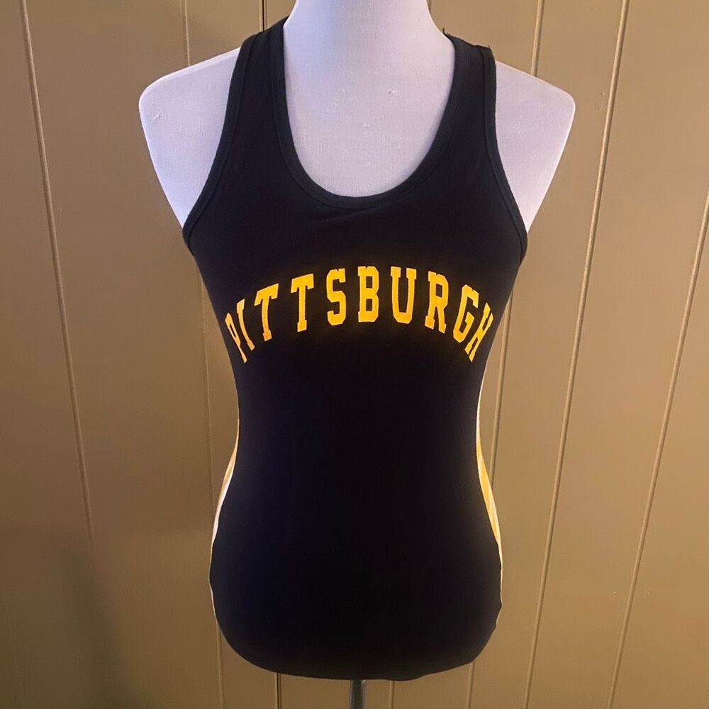 Boxercraft women S Pittsburgh game day athleisure racerback tank top
